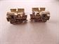 Vintage Locomotive Train Cufflinks Cuff Links Sarah Coventry Men's Jewelry Shirt Accessories