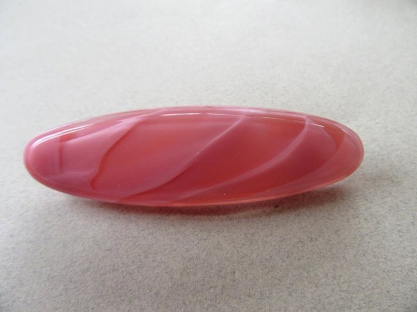 Vintage Czech Glass Pink Pin