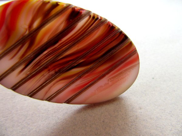 Vintage Czech Glass Pin