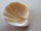 Vintage Czech Glass shell Pin Nautical Beach