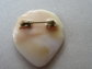 Vintage Czech Glass shell Pin Nautical Beach