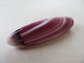 Vintage Czech Glass Purple and White Pin