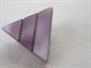 Vintage Czech Glass Purple Triangle Pin