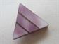 Vintage Czech Glass Purple Triangle Pin
