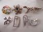 Vintage and Up Rhinestone Pin Lot Initials D and A 