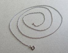 14k White Gold Chain Delicate 18" Long Fine Jewelry 