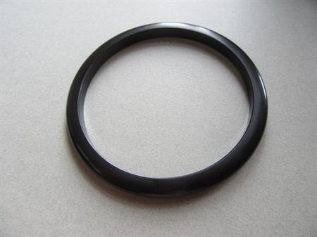 Vintage Bakelite Bangle Bracelet Matt Black