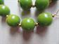 Genuine Bakelite Green Broken Necklace 20 Beads For Restring Destash Jewelry Making