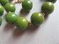 Genuine Bakelite Green Broken Necklace 20 Beads For Restring Destash Jewelry Making