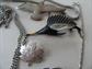 Vintage and Up Jewelry Lot Sterling Maple Leaf Pin Liquid Silver Frog 