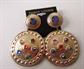1980's Rhinestone Earrings Korea Vintage Jewelry 