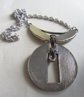 1980's Runway Enameled Chrome Necklace