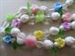 Vintage Fruit Salad Lucite Flower Higbees 1950's Necklace