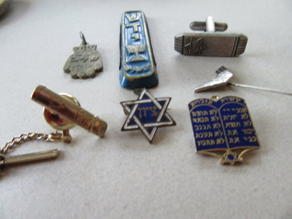 Vintage Israel Jewelry Lot Judea Jewish Star of David 