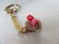 Vintage Spiining Dice Key Ring Gambling Craps Casino