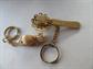 Vintage Rhinestone Glove Clip and Ladies Keyring Purse Accessories