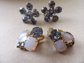 Vintage Rhinestone Earrings 1950's Jewelry