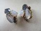 Vintage Rhinestone Earrings 1950's Jewelry