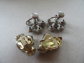 Vintage Rhinestone Earrings 1950's Jewelry