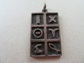 Vintage Sterling Silver ? Symbols Pendant Egyptian? 