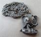 Vintage anthropomorphic Google eyes elephant Pendant Necklace