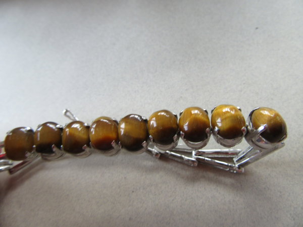 Sterling Silver Genuine Tiger Eye 925 Fine Jewelry