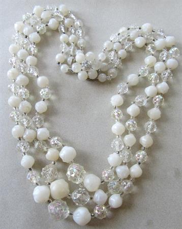 Vintage Western Germany Lucite Necklace Signed Jewelry