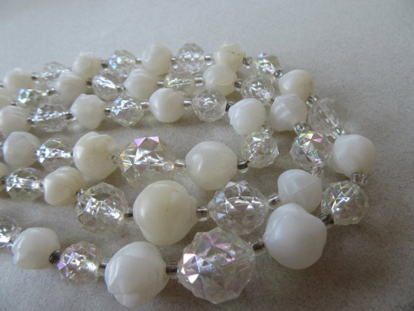 Vintage Western Germany Lucite Necklace Signed Jewelry