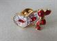 Swavroski Crystal Mardi Gras Mask Pin
