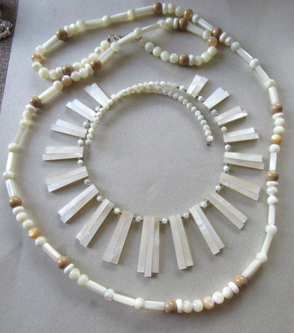 Vintage Mother of Pearl Necklaces