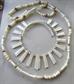 Vintage Mother of Pearl Necklaces Bib Cleopatra Monet Shell Beads
