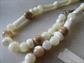 Vintage Mother of Pearl Necklaces Bib Cleopatra Monet Shell Beads