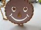 Vintage Smiley Face Jiggle Eyes Pin Pendant Necklace 