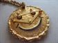 Vintage Smiley Face Jiggle Eyes Pin Pendant Necklace 
