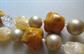 Vintage Genuine Bakelite and Lucite Necklace Bracelet Set Peanut Butter 