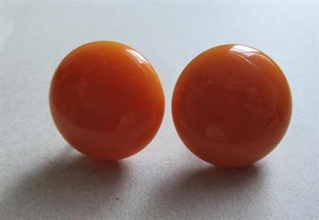Bakelite Butterscotch Scewback Earrings Vintage Jewelry