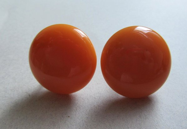 Bakelite Butterscotch Scewback Earrings Vintage Jewelry