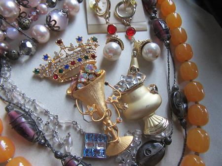 Junk Jewelry Lot Some Wearable