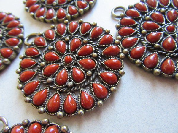 Medallion Pendant Lot Jewelry Making Supplies Boho