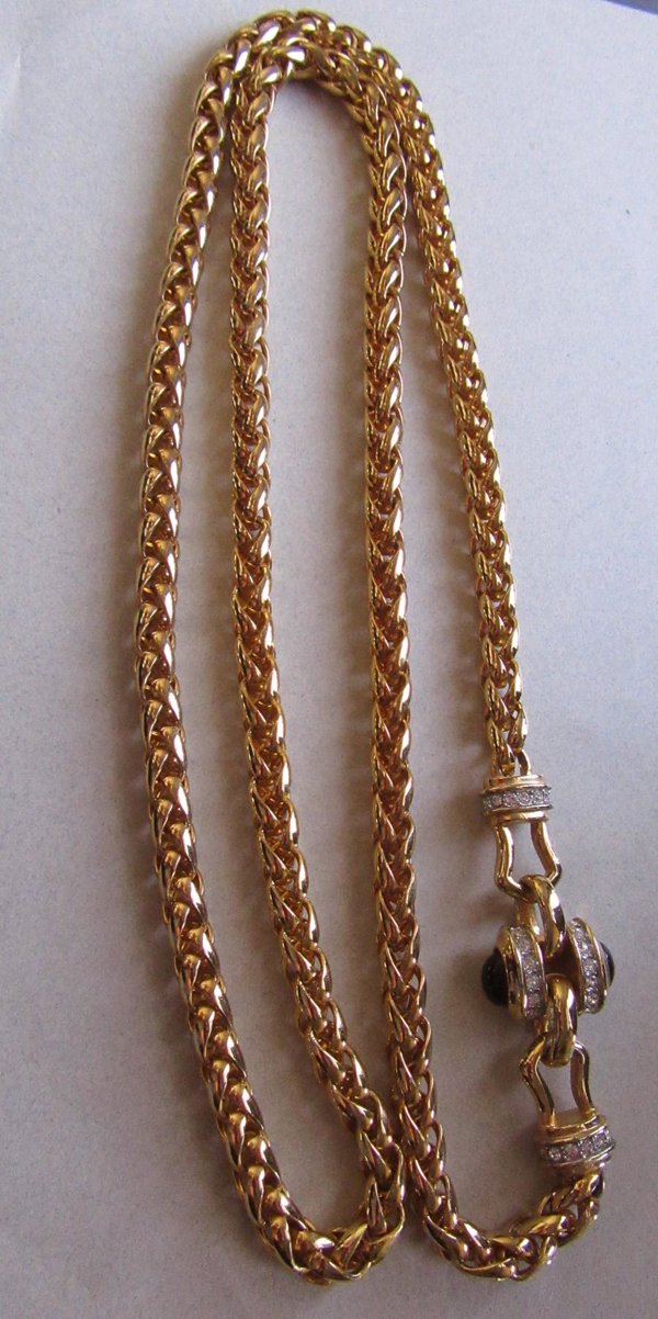 1980's Heavy Long Rhinestone Chain