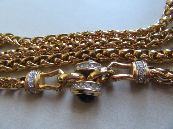 1980's Heavy Long Rhinestone Chain