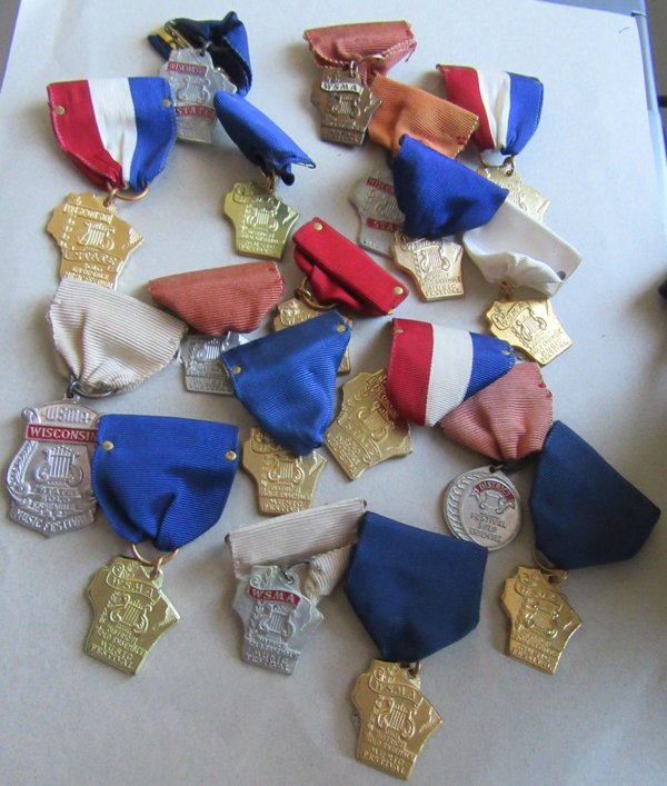 Vintage Wisconsin Music Festival Ribbon Medals Lot