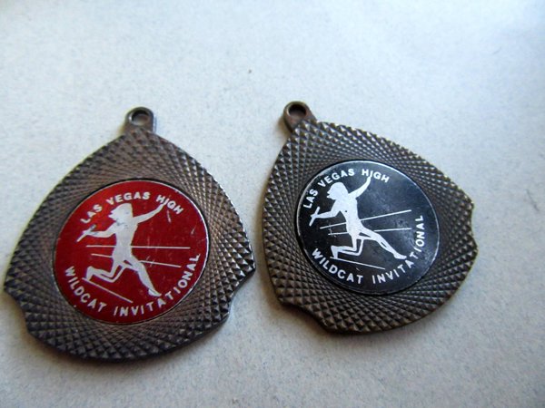 Vintage Las Vegas High Wildcat International Medals Track and Field
