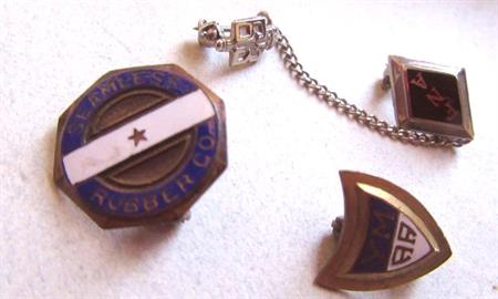 Vintage Pins Seamless Rubber Co. Sterling FNA and MMAA