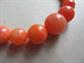 Orange Swirl Lucite Necklace Vintage Jewlery