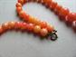 Orange Swirl Lucite Necklace Vintage Jewlery