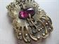 Antique Art Nouveau George Steere ? Lizard  Sash Brooch Pin