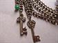 Lions Providentiae Memor Chatelaine Dangle Keys Charm Jacket Pin