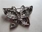 Rhinestone Flower Butterly Pin Brooch