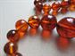 Bakelite Catalin or French Bakelite Necklace Tortoise Iced Tea Vintage Beads